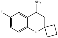 (+/-)-4-aMino-3,4-dihydro-6-fluoro-spiro[2H-1-benzopyran-2,1'-cyclobutane|