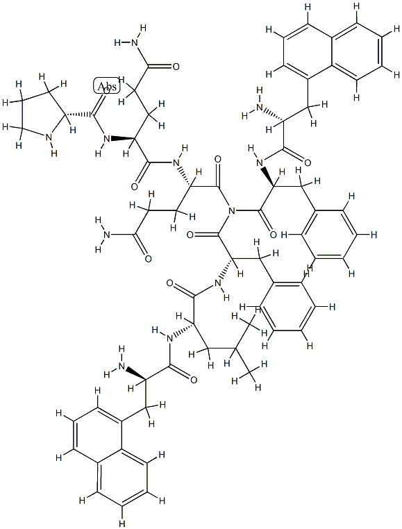 substance P (4-11), Pro(4)-Npa(7,9)-Phe(11)-,93490-35-8,结构式