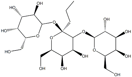 propyl O-beta galactopyranosyl-(1-4)-O-beta galactopyranosyl-(1-4)-alpha galactopyranoside 化学構造式