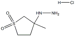 3-肼基-3-甲基-1Λ6-硫杂环戊烷-1,1-二酮盐酸盐, 935-24-0, 结构式