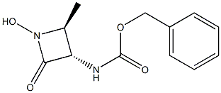 N-hydroxy-4(S)-Methyl-3(S)-<(benzyloxy)forMaMido>-2-azetidinone Struktur