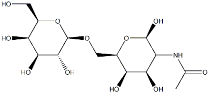 2-acetamido-2-deoxy-6-O-beta galactopyranosylgalactopyranose Structure
