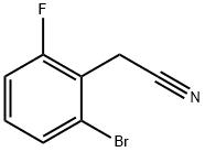 2-Бром-6-fluorophenylacetonitrile структура