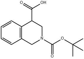 2-[(TERT-BUTOXY)CARBONYL]-1,2,3,4-TETRAHYDROISOQUINOLINE-4-CARBOXYLIC ACID(WX142476) 化学構造式