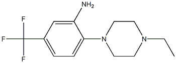 2-(4-乙基哌嗪-1-基)-5-(三氟甲基)苯胺,937596-13-9,结构式