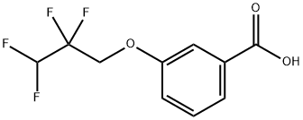 3-(2,2,3,3-テトラフルオロプロポキシ)安息香酸 化学構造式