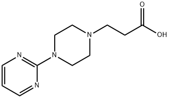 3-[4-(pyrimidin-2-yl)piperazin-1-yl]propanoic acid Struktur