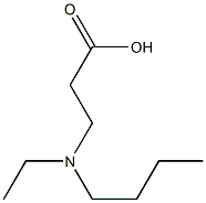 3-[ブチル(エチル)アミノ]プロパン酸 化学構造式