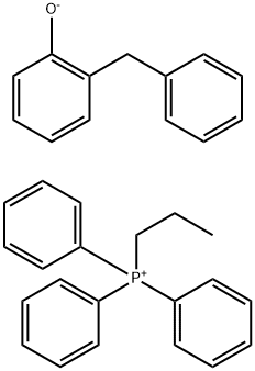 triphenylpropylphosphonium, salt with 2-benzylphenol (1:1) Structure