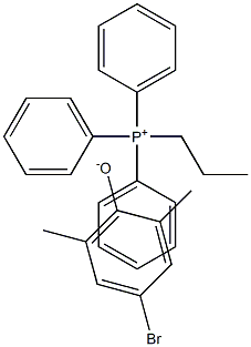 triphenylpropylphosphonium, salt with 4-bromo-2,6-xylenol (1:1) Struktur