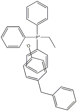 ethyltriphenylphosphonium, salt with 4-benzylphenol (1:1) Structure