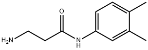 N~1~-(3,4-dimethylphenyl)-beta-alaninamide(SALTDATA: HCl), 938515-51-6, 结构式