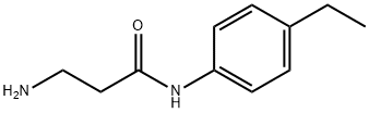 N~1~-(4-ethylphenyl)-beta-alaninamide(SALTDATA: HCl) 结构式