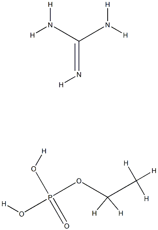 ethyl dihydrogen phosphate, compound with guanidine (1:1) Structure