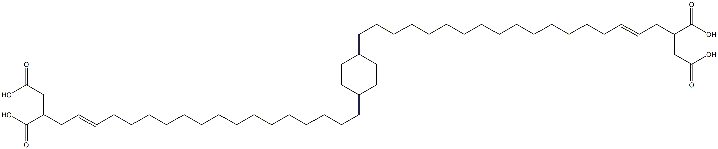 C,C'-cyclohexane-1,4-diyl hydrogen -2-octadecenylsuccinate Structure