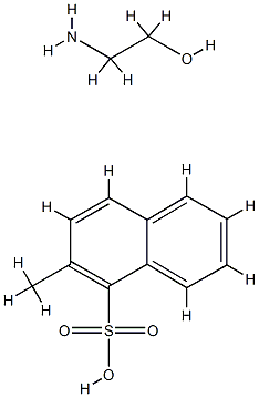 2-methylnaphthalene-1-sulphonic acid, compound with 2-aminoethanol (1:1),93892-72-9,结构式