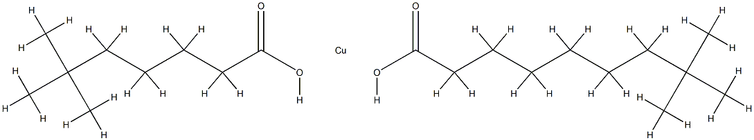 (neononanoato-O)(neoundecanoato-O)copper  Struktur