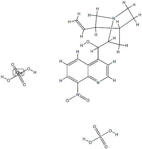 (8α,9R)-10,11-ジヒドロ-8′-ニトロシンコナン-9-オール・2硫酸塩 化学構造式