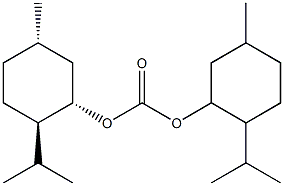 炭酸ビス[(1S)-5α-メチル-2β-(1-メチルエチル)シクロヘキサン-1α-イル] 化学構造式