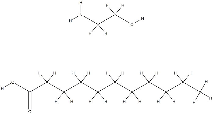 undecanoic acid, compound with 2-aminoethanol (1:1) Structure