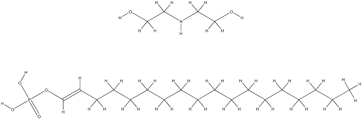 Octadecen-1-ol, phosphate, compd. with 2,2'-iminobis[ethanol] Structure