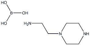 orthoboric acid, compound with 2-piperazin-1-ylethylamine Structure