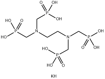 pentapotassium trihydrogen [ethylenebis[nitrilobis(methylene)]]tetrakisphosphonate Structure