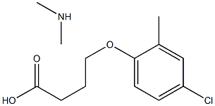 4-(4-chloro-2-methylphenoxy)butyric acid, compound with dimethylamine (1:1)  Structure