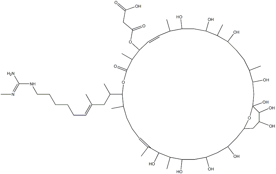 グアニジルフンギンA 化学構造式