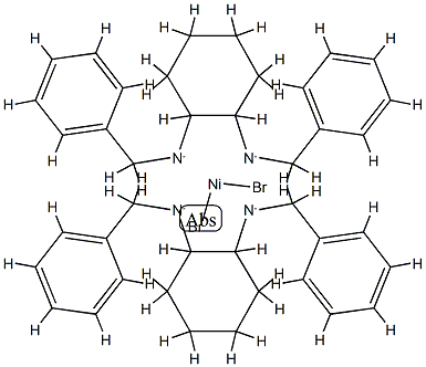 镍(VI)双((1R,2R)-环己烷-1,2-二基双(苄基酰胺))二溴化物 结构式