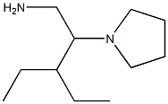 3-乙基-2-(吡咯烷-1-基)戊-1-胺,941378-55-8,结构式