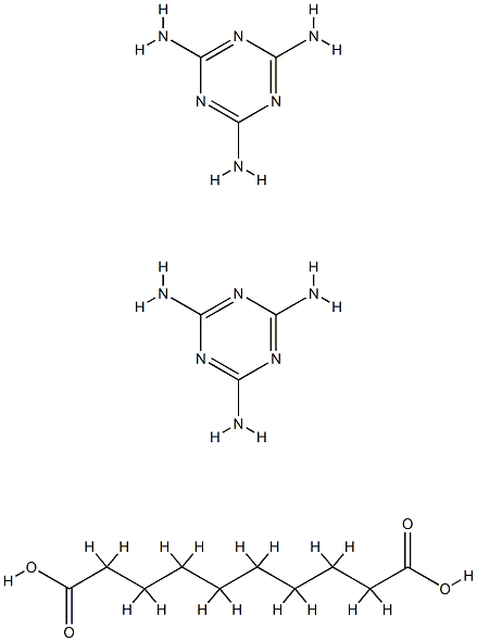 sebacic acid, compound with 1,3,5-triazine-2,4,6-triamine (1:2) 结构式