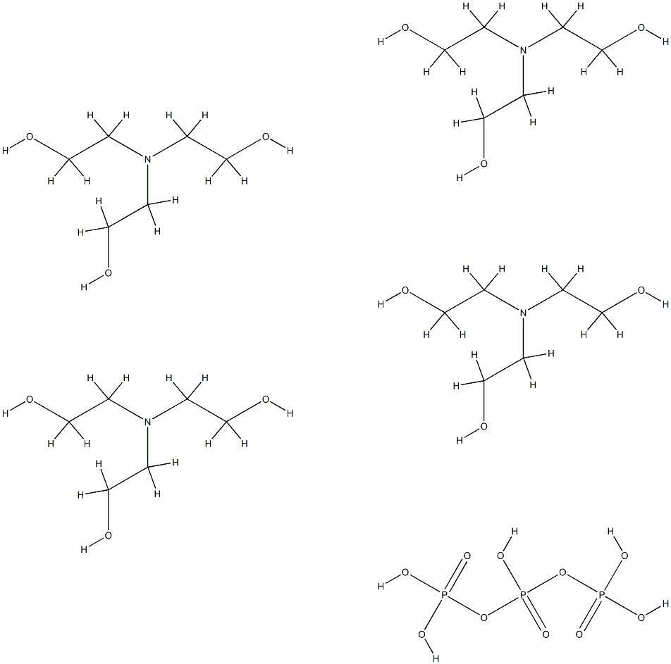 triphosphoric acid, compound with 2,2',2''-nitrilotris[ethanol] (1:4) Structure