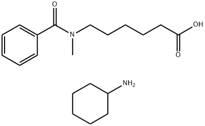 6-(N-methylbenzamido)hexanoic acid, compound with cyclohexylamine (1:1),94231-68-2,结构式