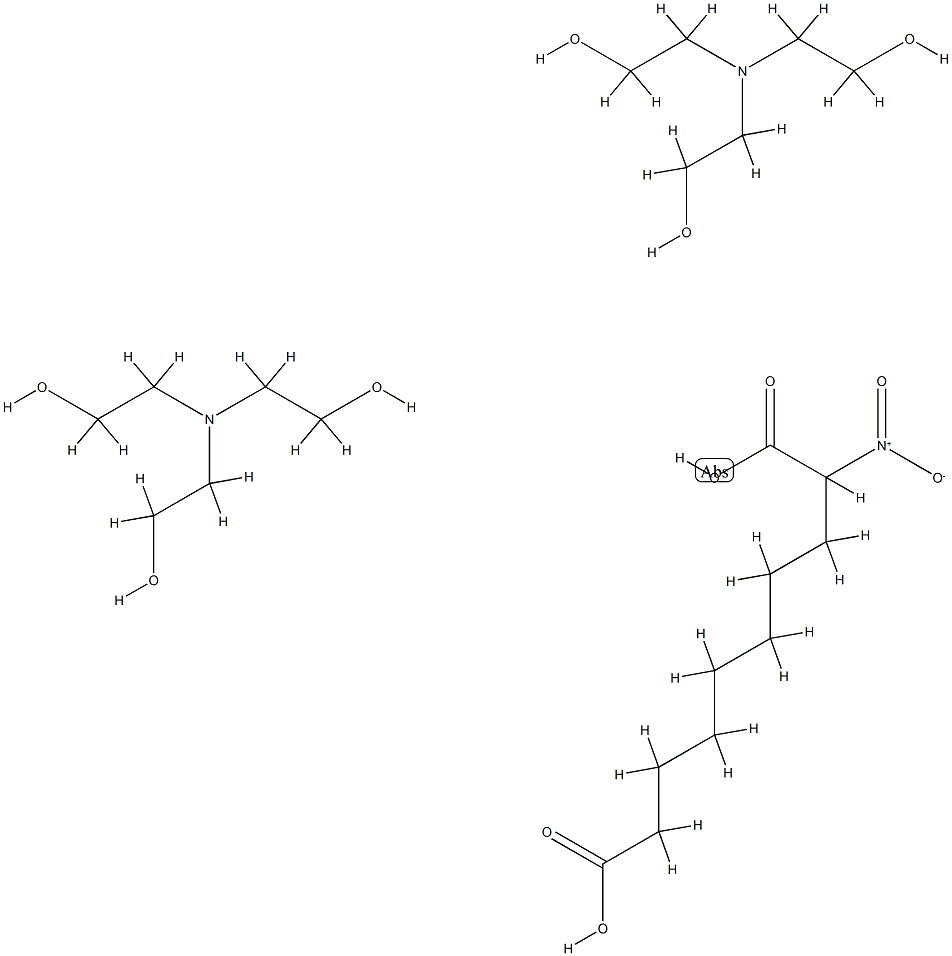 nitrodecanedioic acid, compound with 2,2',2''-nitrilotriethanol (1:2) 结构式