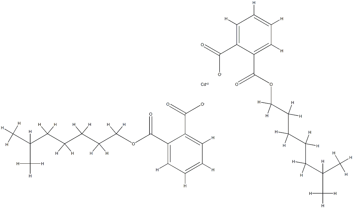 cadmium isooctyl phthalate (1:2:2) Struktur