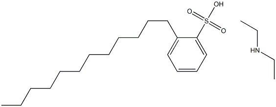 dodecylbenzenesulphonic acid, compound with diethylamine (1:1) 结构式