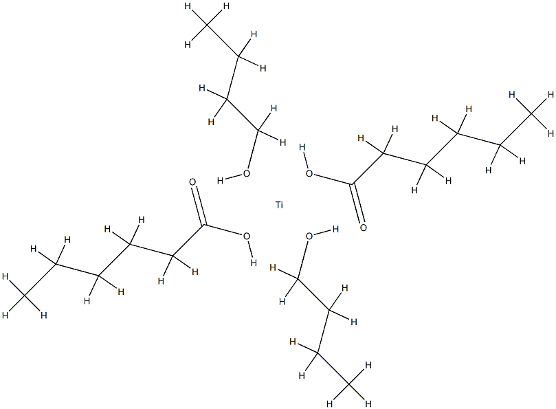 dibutoxybis(hexanoato-O)titanium Structure