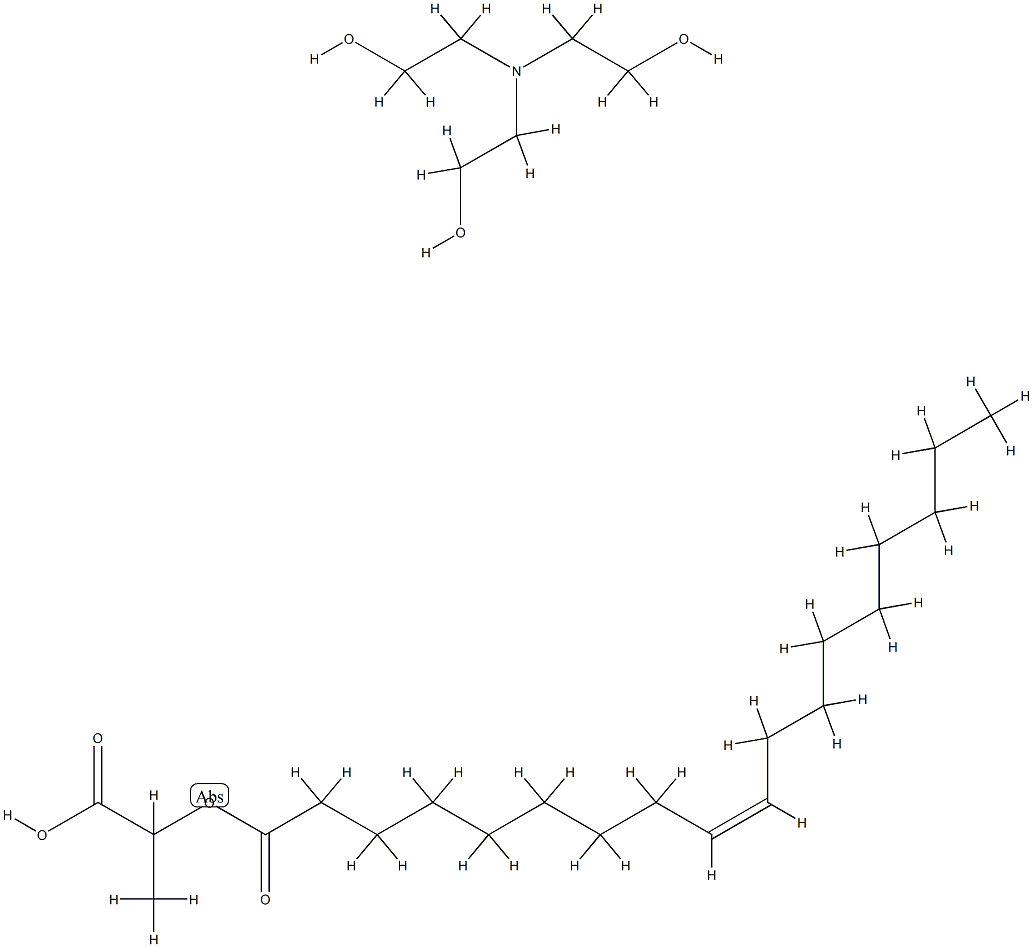 1-carboxyethyl oleate, compound with 2,2',2''-nitrilotriethanol (1:1) Structure