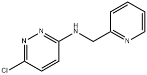 6-chloro-N-(pyridin-2-ylmethyl)pyridazin-3-amine 化学構造式