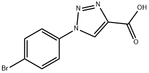 1-(4-BROMOPHENYL)-1H-1,2,3-TRIAZOLE-4-CARBOXYLIC ACID 结构式