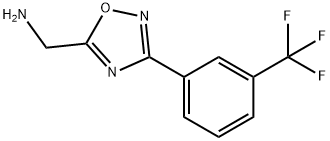 {3-[3-(trifluoromethyl)phenyl]-1,2,4-oxadiazol-5-yl}methanamine, 944905-99-1, 结构式