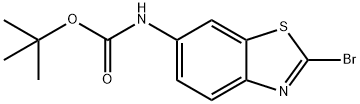 (2-溴苯并[D]噻唑-6-基)氨基甲酸叔丁酯 结构式