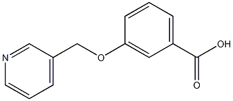 3-[(吡啶-3-基)甲氧基]苯甲酸 结构式