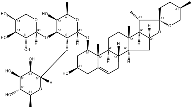 麦冬皂苷 D, 945619-74-9, 结构式