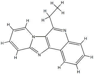 Pyrido[2,1:2,3]imidazo[4,5-c]quinoline,  6-ethyl- Struktur