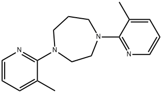 1,4-BIS-(3-METHYL-PYRIDIN-2-YL)-[1,4]DIAZEPANE 化学構造式