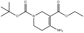 4-AMino-5,6-dihydro-2H-pyridine-1,3-dicarboxylicacid1-tert-butylester3-ethylester Structure