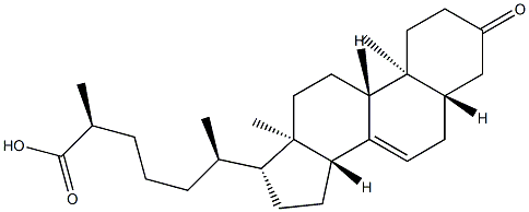 (25S)-Δ7-Dafachronic Acid, 949004-12-0, 结构式