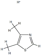 Thiazole,  4,5-dimethyl-,  conjugate  acid  (1:1) Structure
